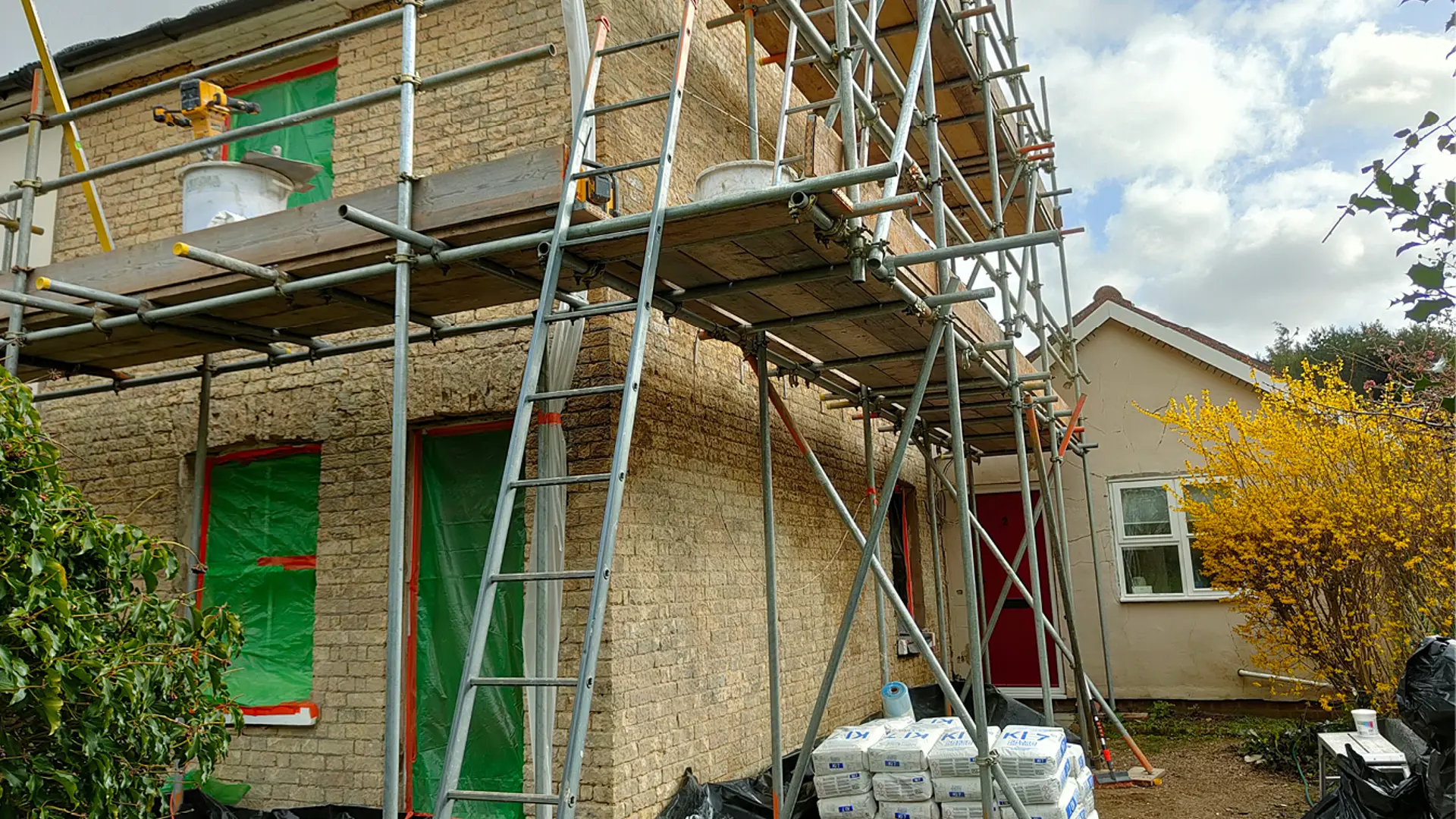 Silicone render in Hall Road, Colchester