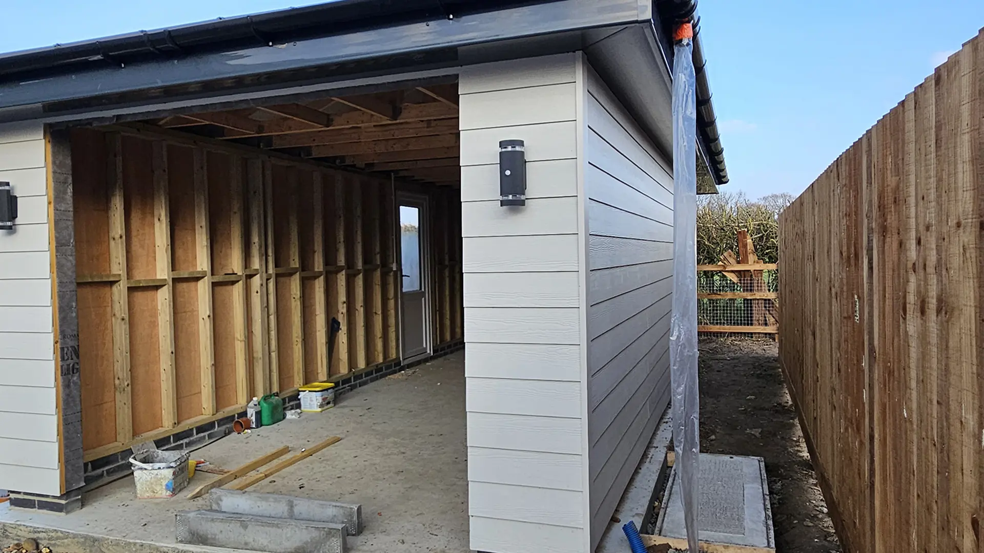 Garage Cladding in Bentley