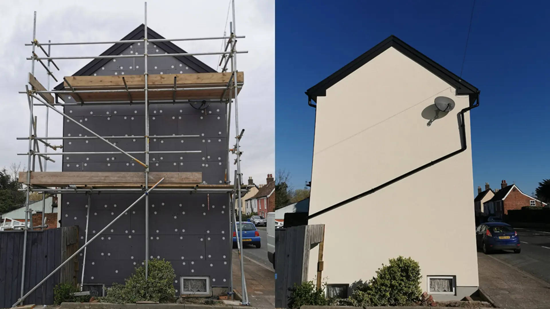 External Wall Insulation & Silicone Render in Ipswich
